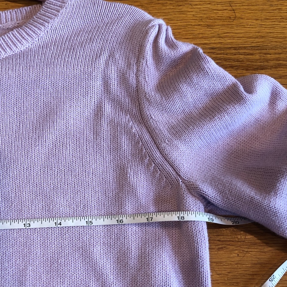 NWOT kate spade lavender sweater with roller skate motif - Picture 8 of 9